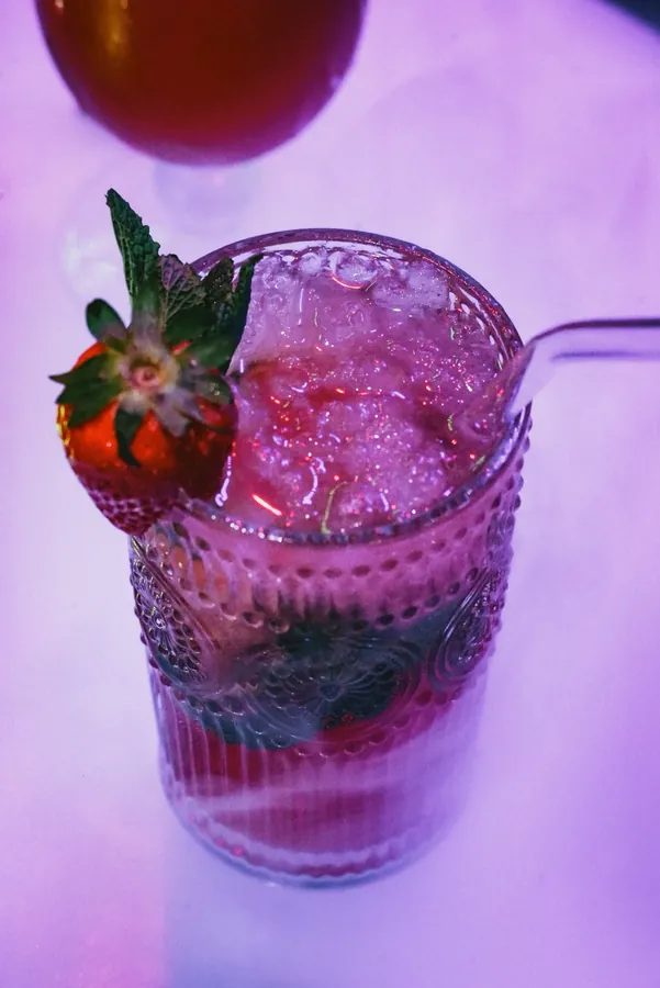 Cocktail sans alcool à la fraise